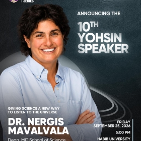 Habib University announces Dr Nergis Mavalvala as its 10th Yohsin Lecture speaker